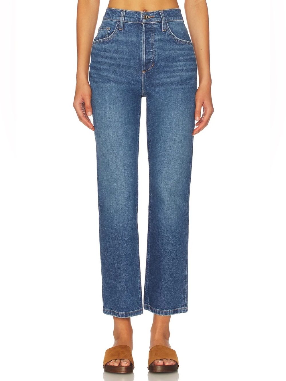 Favorite Daughter The Valentina Super High Rise Straight Jeans in Essex NWT - Picture 1 of 8